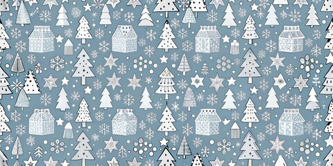 merry christmas, paper, seamless pattern, street art, spray, doodle, graffiti, ornament, characters, santa claus, snowman, snowflake shape