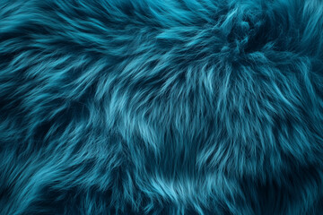 Obraz premium Beautiful Turquoise Fur. Background texture.