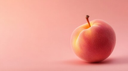 Peach on Pink Surface