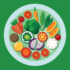 flyer and poster template for world vegetarian day and world food day, creative flyer design