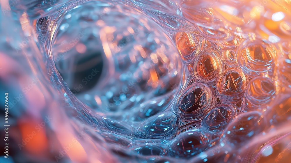 Aufkleber abstract data flow digital art visualization