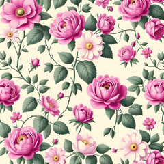 vintage wallpaper with flowers
