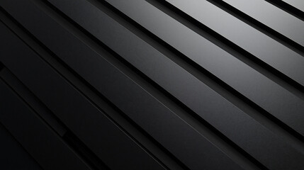Obraz premium Minimalist Black Metal Panels with Subtle Light and Shadow Play
