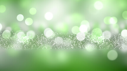 Obraz premium Blur bookeh silver lights or flashes on a lime color background