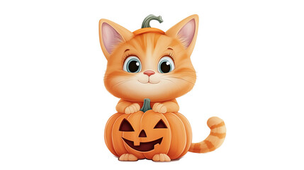 cat in a suit on a transparent background