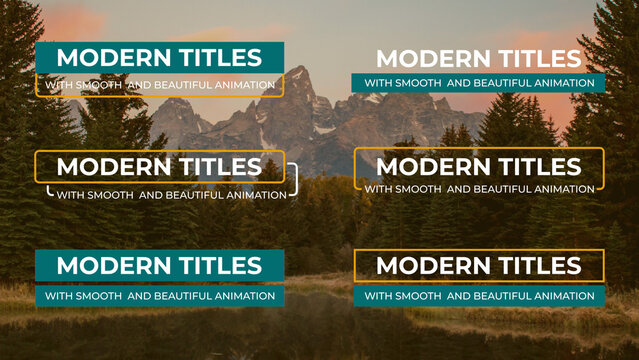 Modern Smooth Animation Titles