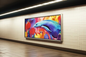 Painting subway art architecture.