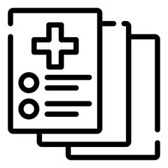 Obraz premium Diagnosis report icon