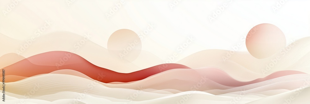 Poster abstract background vector presentation design with abstract simple shapes and lines, simple flat il