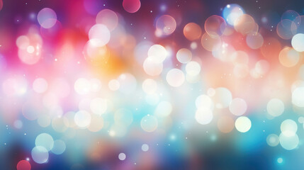 Blur bookeh colorful lights or flashes on a white color background