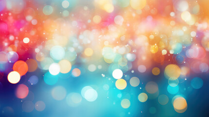 Blur bookeh colorful lights or flashes on a white color background
