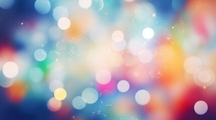 Obraz premium Blur bookeh colorful lights or flashes on a light gray color background