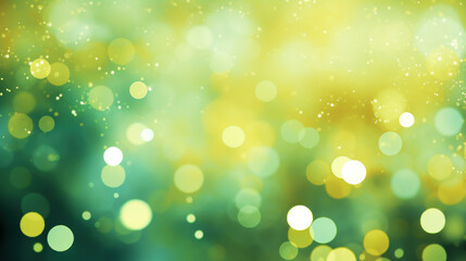 Obraz premium Blur bookeh colorful lights or flashes on a lime color background