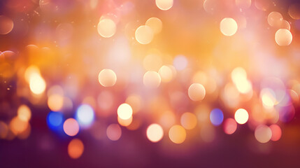 Fototapeta premium Blur bookeh colorful lights or flashes on a beige color background