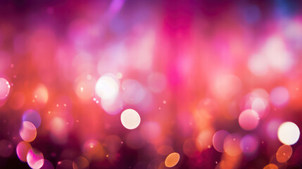 Blur bookeh colorful lights or flashes on a scarlet color background