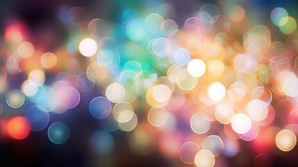 Fototapeta premium Blur bookeh colorful lights or flashes on a dark white color background