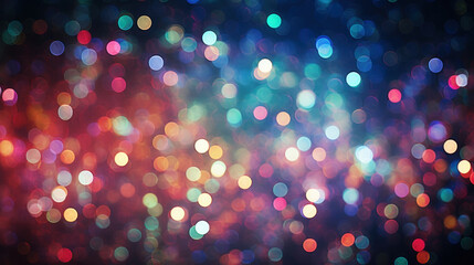 Blur bookeh colorful lights or flashes on a dark white color background