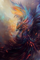 Fantastic dragon-style creature