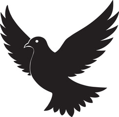 dove silhouette vector