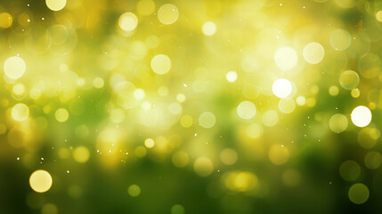 Obraz premium Blur bookeh colorful lights or flashes on a vivid lime color background