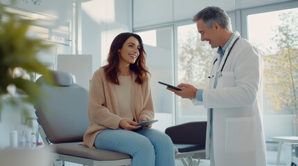 Obraz premium The Doctor and Patient Interaction