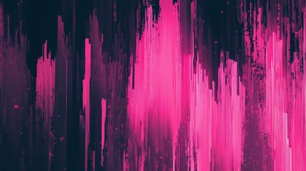 Bright abstract streaks in shades of pink creating a dynamic pattern, conveying energy and movement against a dark background.
