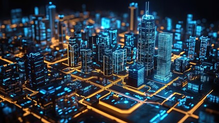 Smart city, AI governance, digital infrastructure, futuristic urban design