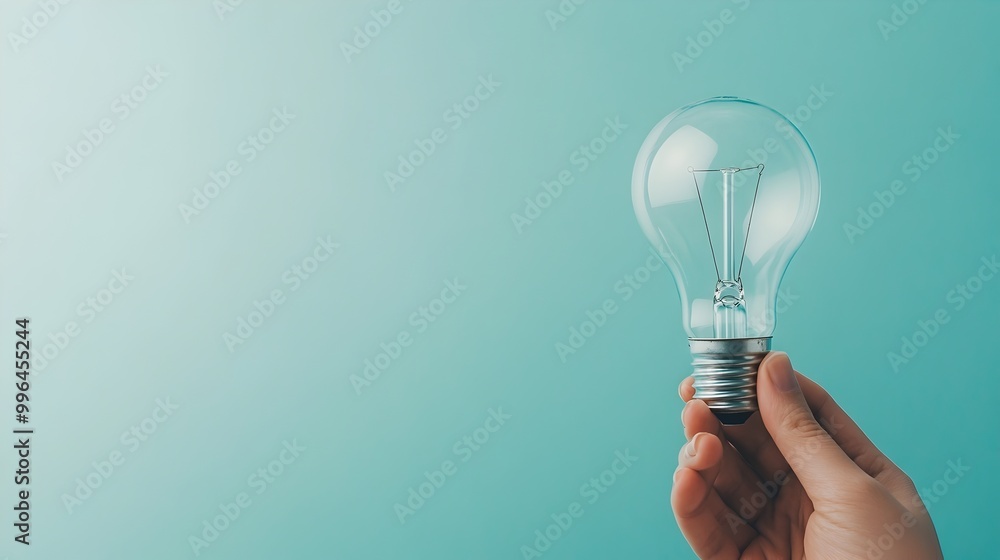 Aufkleber glowing light bulb symbolizing and creative problem-solving