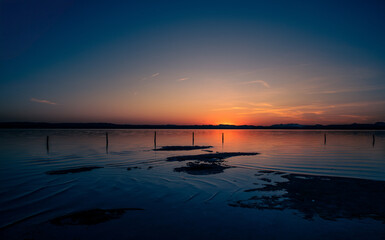 puesta de sol Laguna Rosa