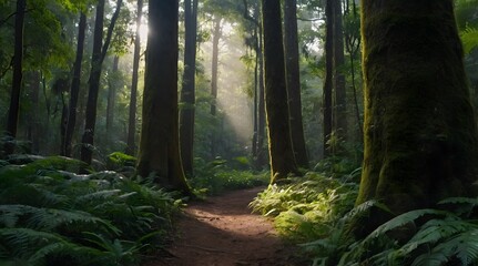 Obraz premium Beautiful Forest, Beautiful Jungle, Nature