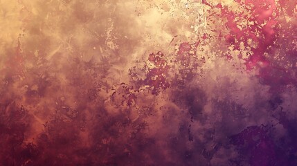 Fototapeta premium Dark purple and cherry gold background. Vintage style gradient background with place to text. Suitable for halloween and autumn themes. AI generated