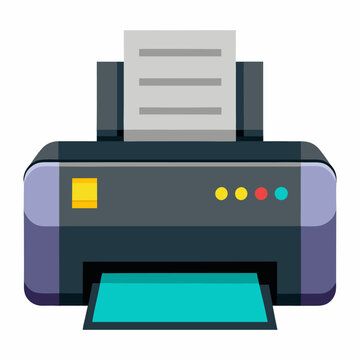 recommend clip art: printer vector illustration