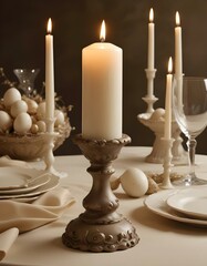 candlestick with candles