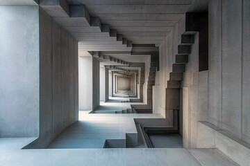 Abstract impossible geometric architecture