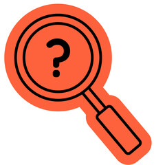 Clue icon, Investigation, search, find