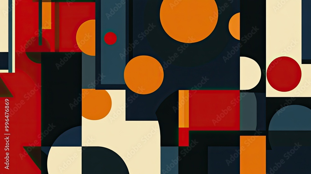 Poster minimalist abstract pattern with clean lines and geometric shapes, sleek and modern design with ampl