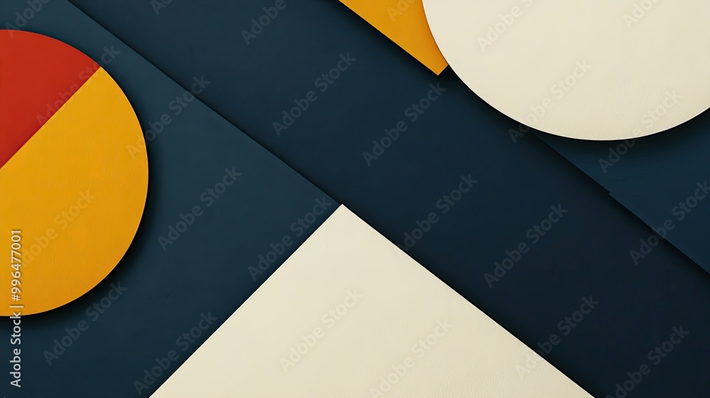 Poster minimalist abstract pattern with clean lines and bold geometric shapes, sleek and modern with ample 