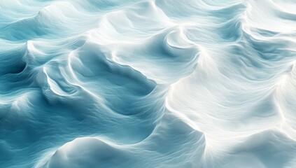 Obraz premium abstract water surface texture background with ripples, light, fresh cosmetic perfume business wave background, soft white and blue color palette