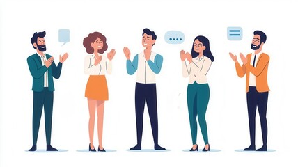 Payoff reward achievement concept. Employee applauded from corporate recognition.