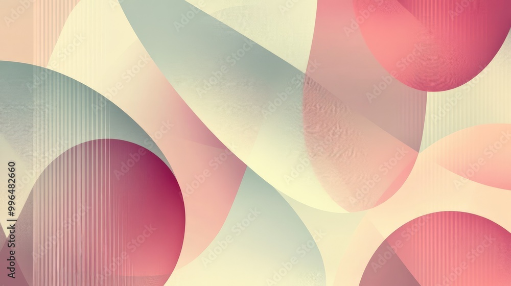 Poster subtle abstract pattern with soft gradients and geometric shapes, perfect for a calm, modern backgro