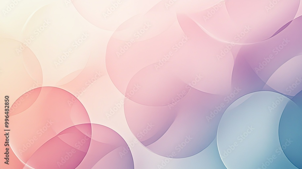 Poster subtle abstract pattern with soft gradients and geometric shapes, perfect for a calm, modern backgro