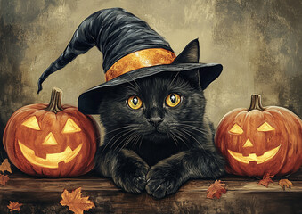 halloween cat 