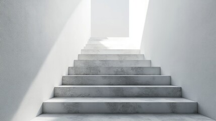 Steps leading to an upper level