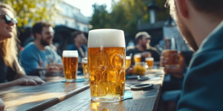 Casual Gathering at Beer Pub