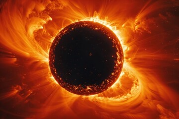 Eclipes sun space astronomical photography.