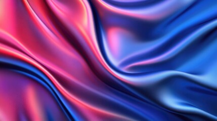 Obraz premium Curved flag with a satin texture