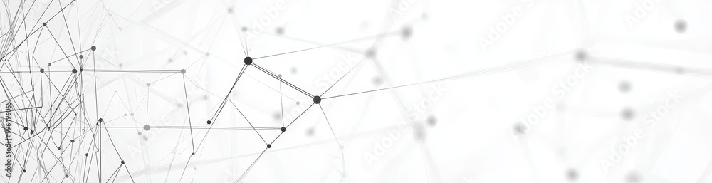 Aufkleber a geometric background with connecting dots and lines