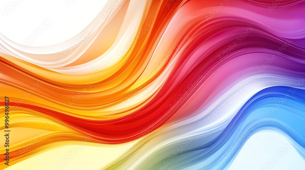 Poster abstract colorful wavy pattern background