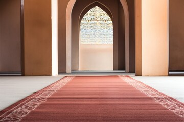 Fototapeta premium Prayer rug architecture floor spirituality.