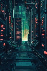 illustration of data download 